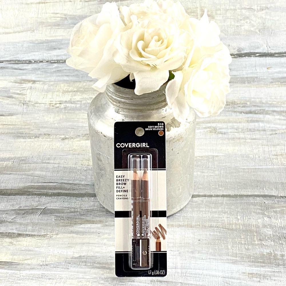 NIB Covergirl Easy Breezy Brow Fine Pencils Soft Brown